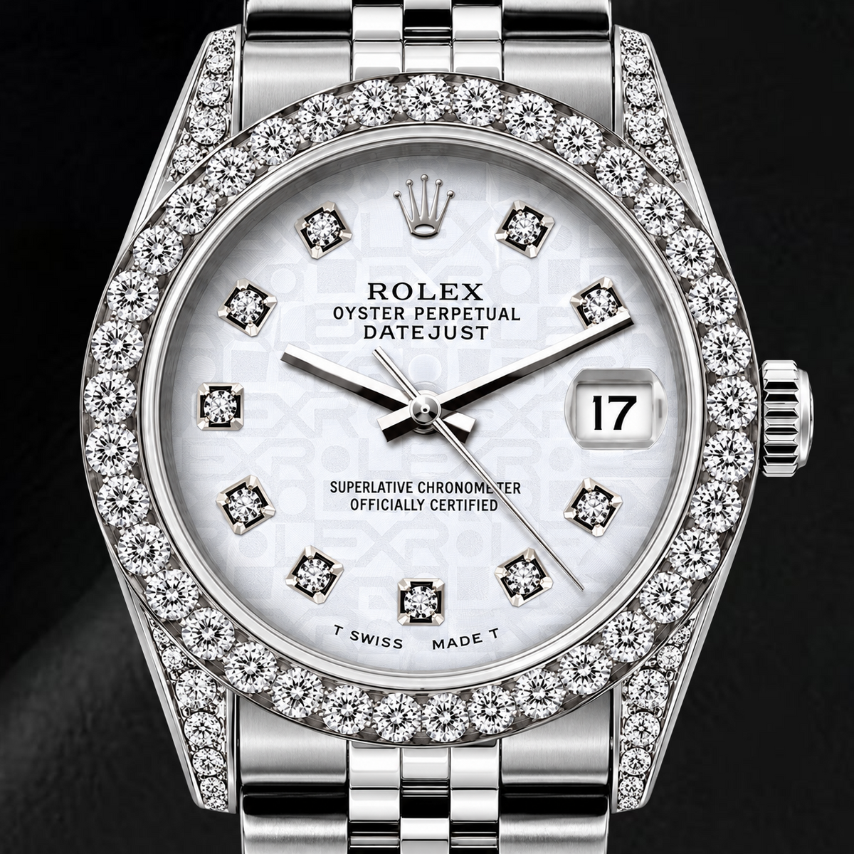 Rolex Datejust 6916 26mm Silver Jubilee Diamond Dial Stainless Steel Watch