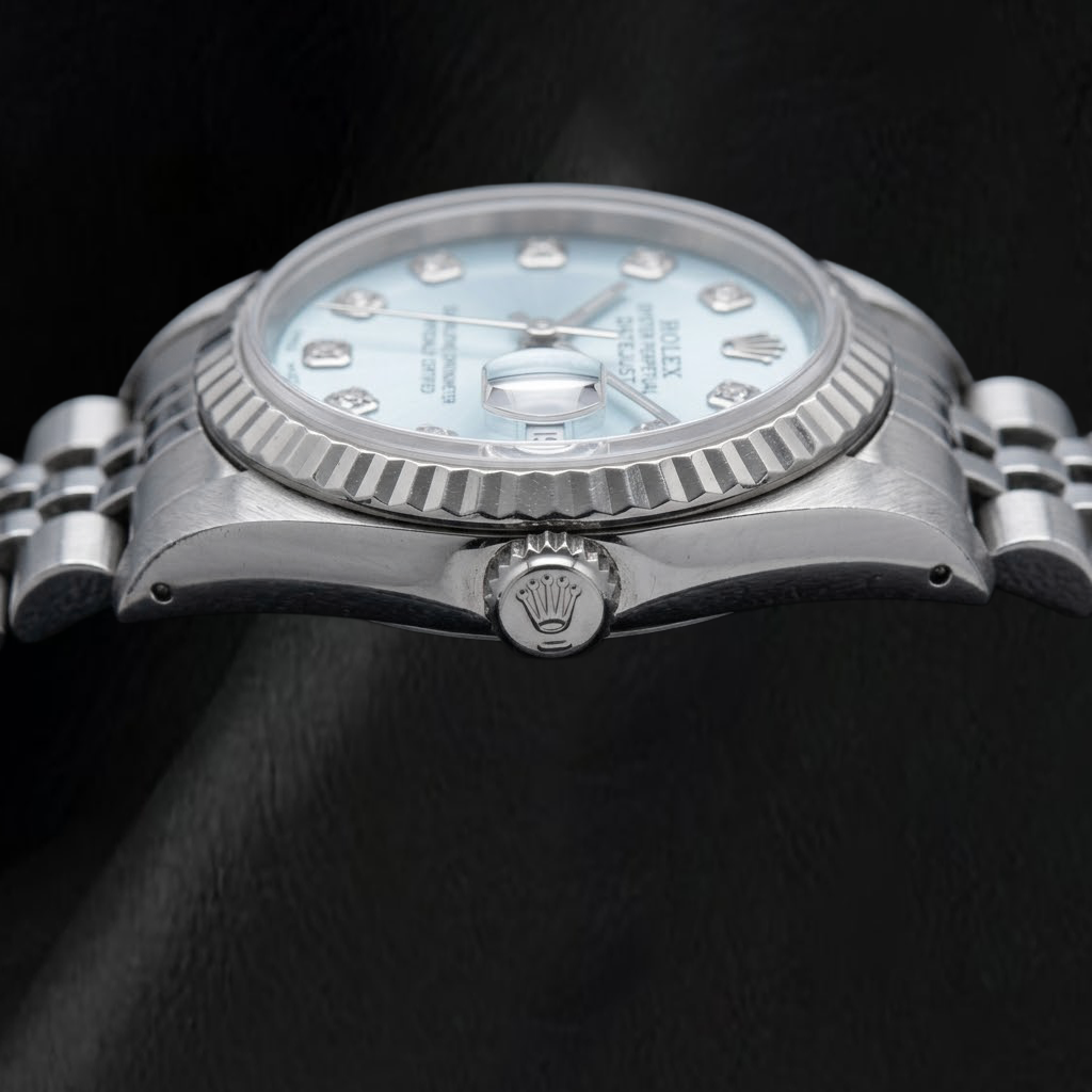 Rolex Datejust 69174 26mm Blue Diamond Dial Stainless Steel Watch
