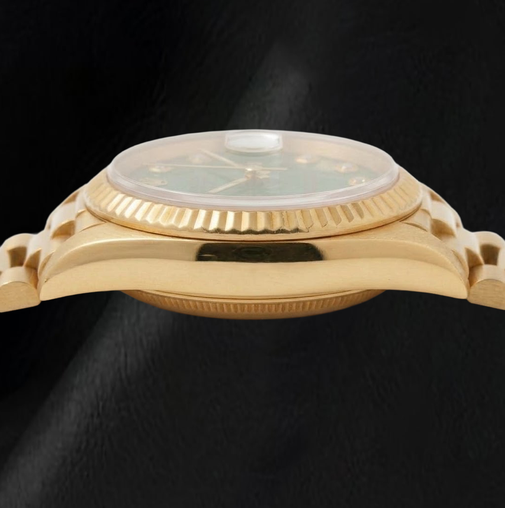 Rolex Datejust 69178 26mm Green Diamond Dial Yellow Gold Watch