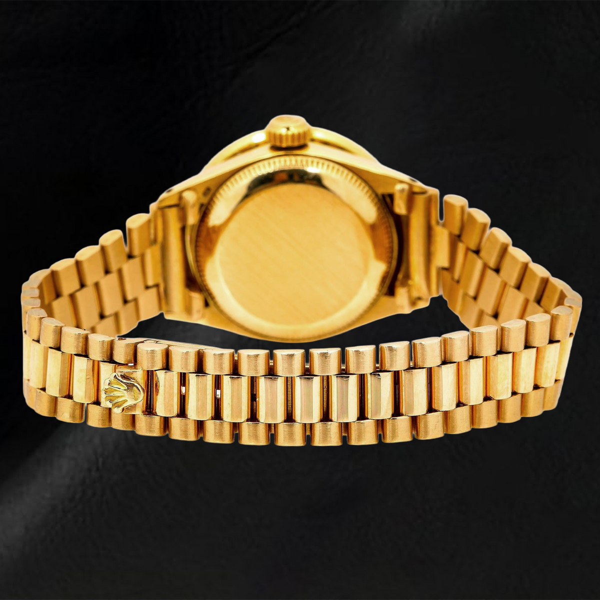 Rolex Datejust 69178 26mm Pink Diamond Dial Yellow Gold President Bracelet Watch