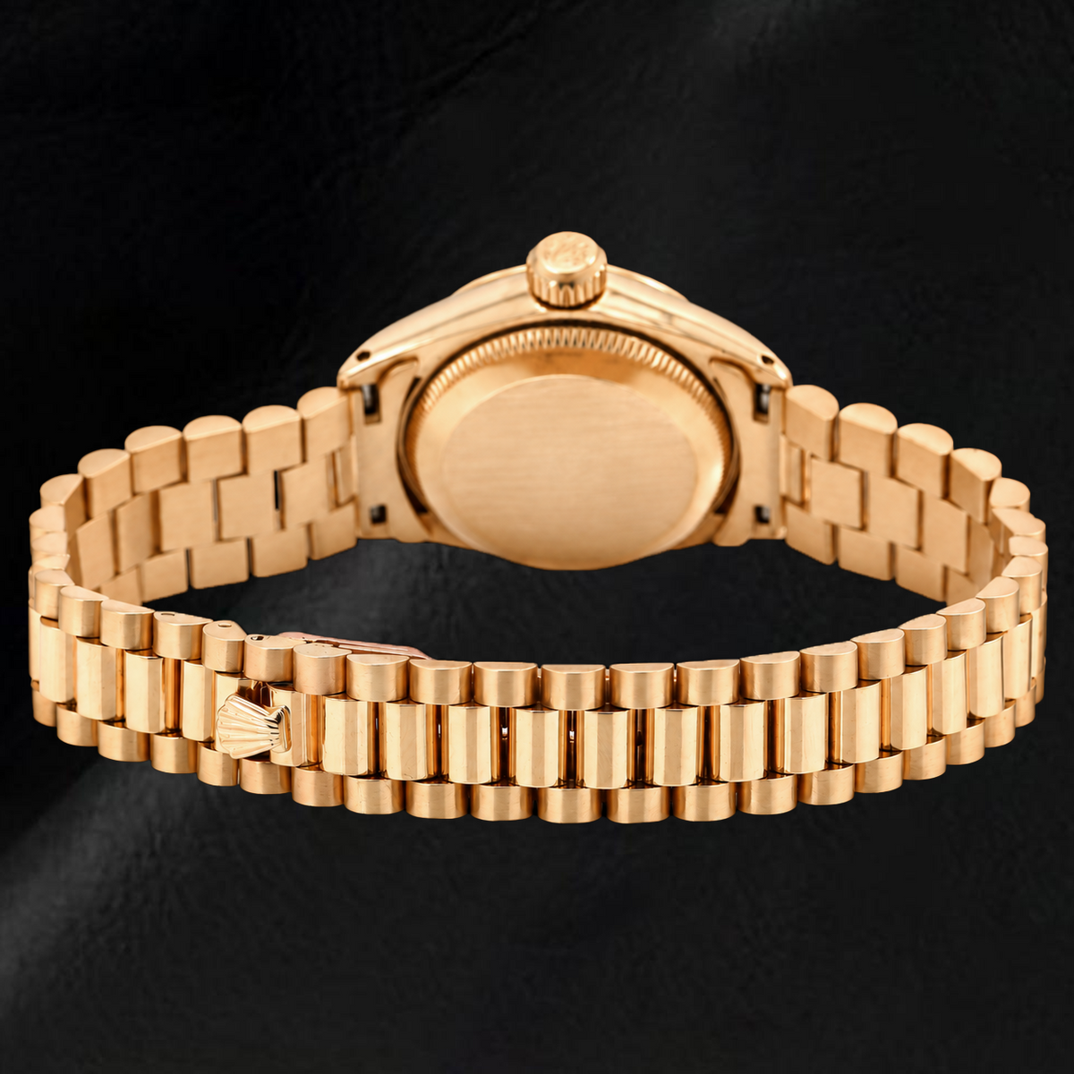 Rolex Datejust 69178 26mm Pink Jubilee Diamond Dial Yellow Gold President Bracelet Watch