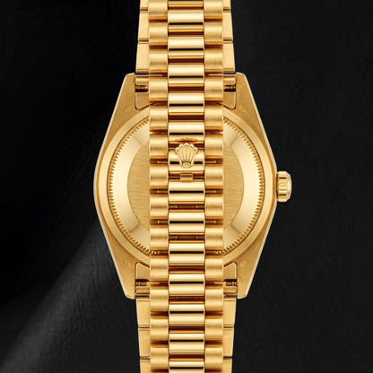 Rolex Datejust 69178 26mm Red Diamond Dial Yellow Gold President Bracelet 18K Watch
