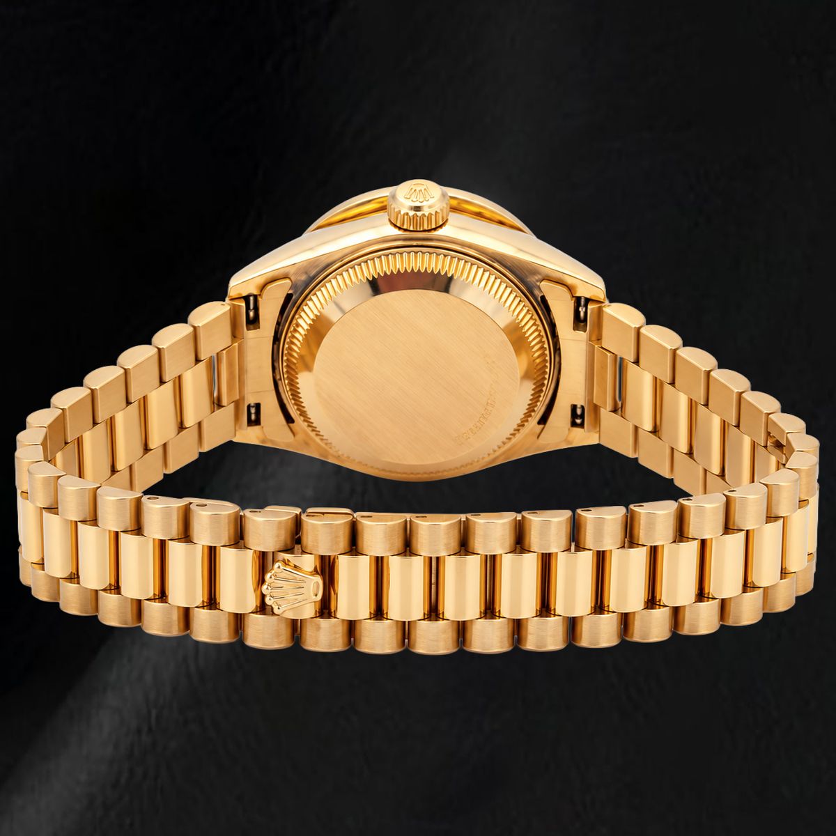Rolex Datejust 69178 26mm Silver Linen Diamond Dial Yellow Gold Watch 18K