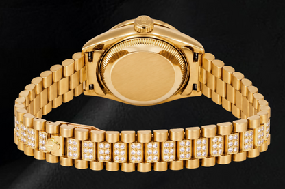 Rolex Datejust 69178 26mm White Diamond Dial Yellow Gold Watch