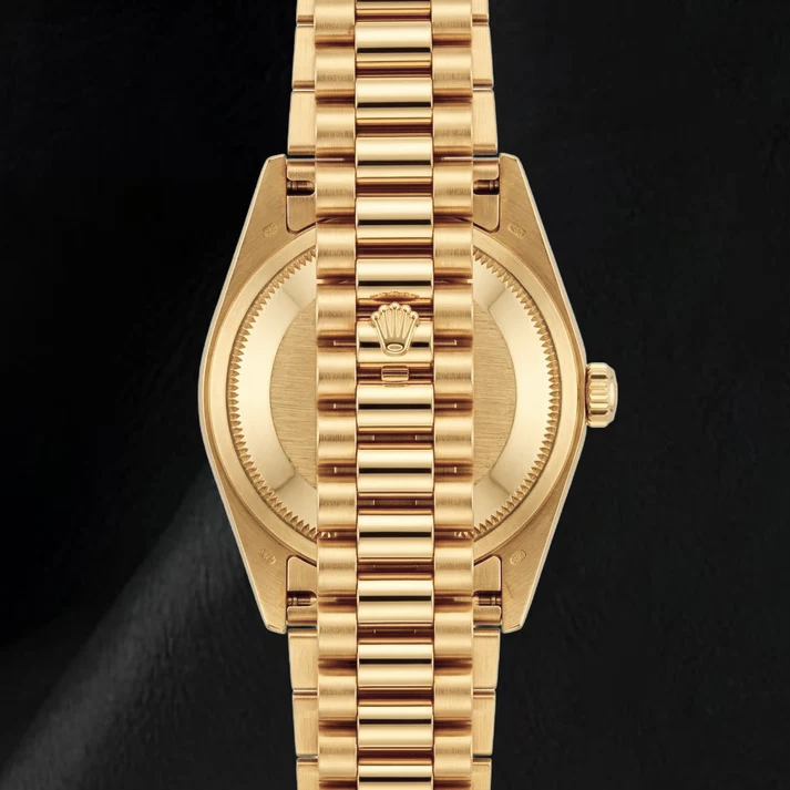 Rolex Datejust 69178 Blue Roman Dial President Bracelet Yellow Gold Watch 18K
