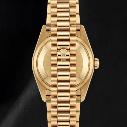 Rolex Datejust 69178 Blue Roman Dial President Bracelet Yellow Gold Watch 18K