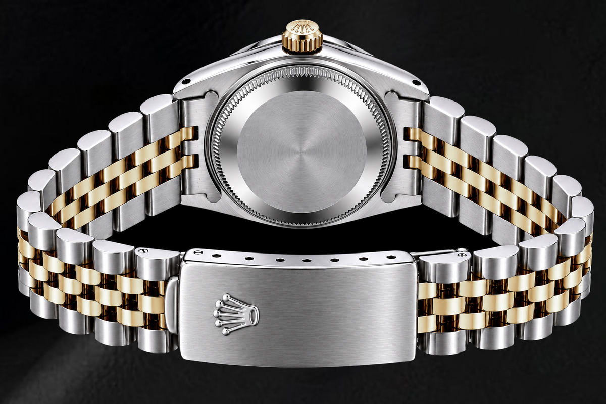 
Rolex Datejust 6917 26mm Black Diamond Dial Black String Diamond Dial Two Tone Watch
