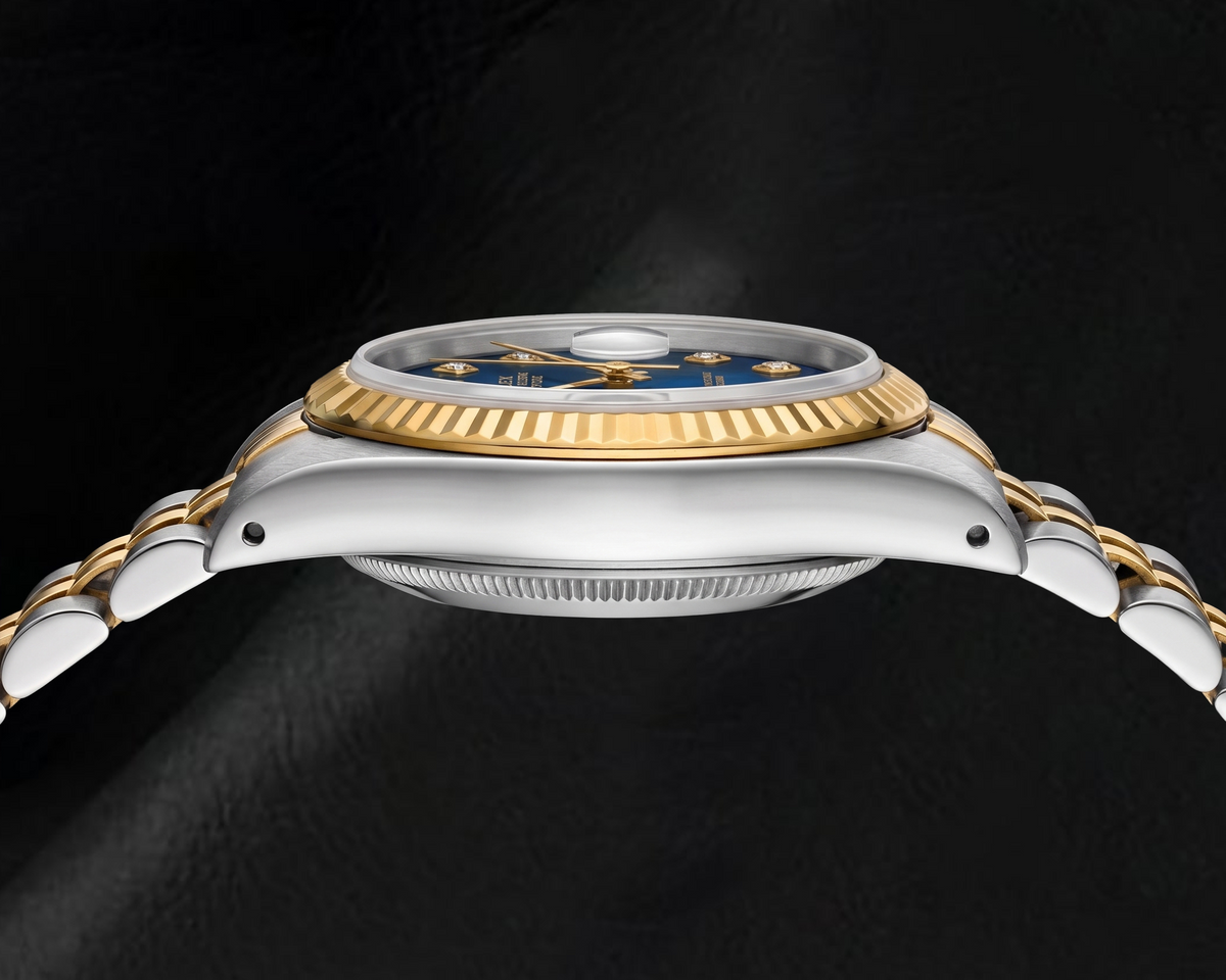 Rolex Datejust 6917 26mm Blue Diamond Dial Two Tone Watch