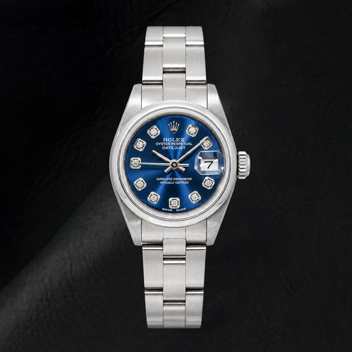 Rolex Datejust 69240 26mm Blue Diamond Dial Stainless Steel Watch