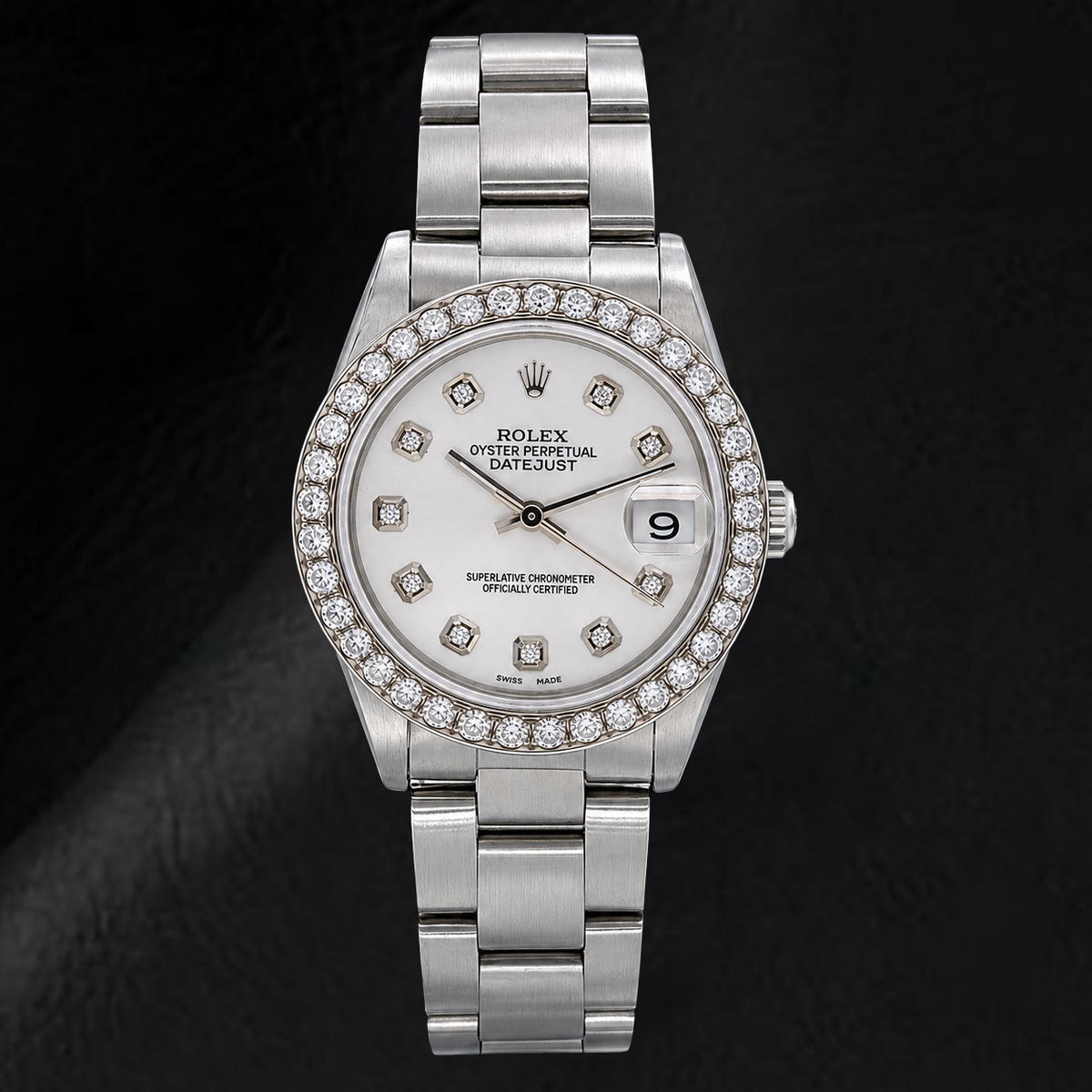 Rolex Datejust 78240 31mm Silver Diamond Dial Stainless Steel Watch