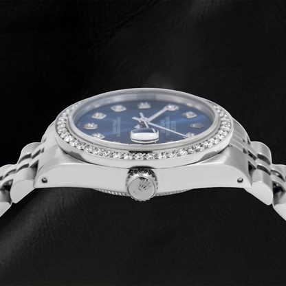 Rolex Datejust 78274 31mm Blue Diamond Dial Stainless Steel Jubilee Bracelet Watch