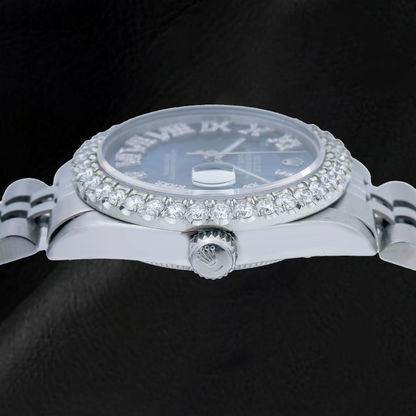 Rolex Datejust 78274 31mm Blue Roman Diamond Dial Stainless Steel Jubilee Bracelet 
