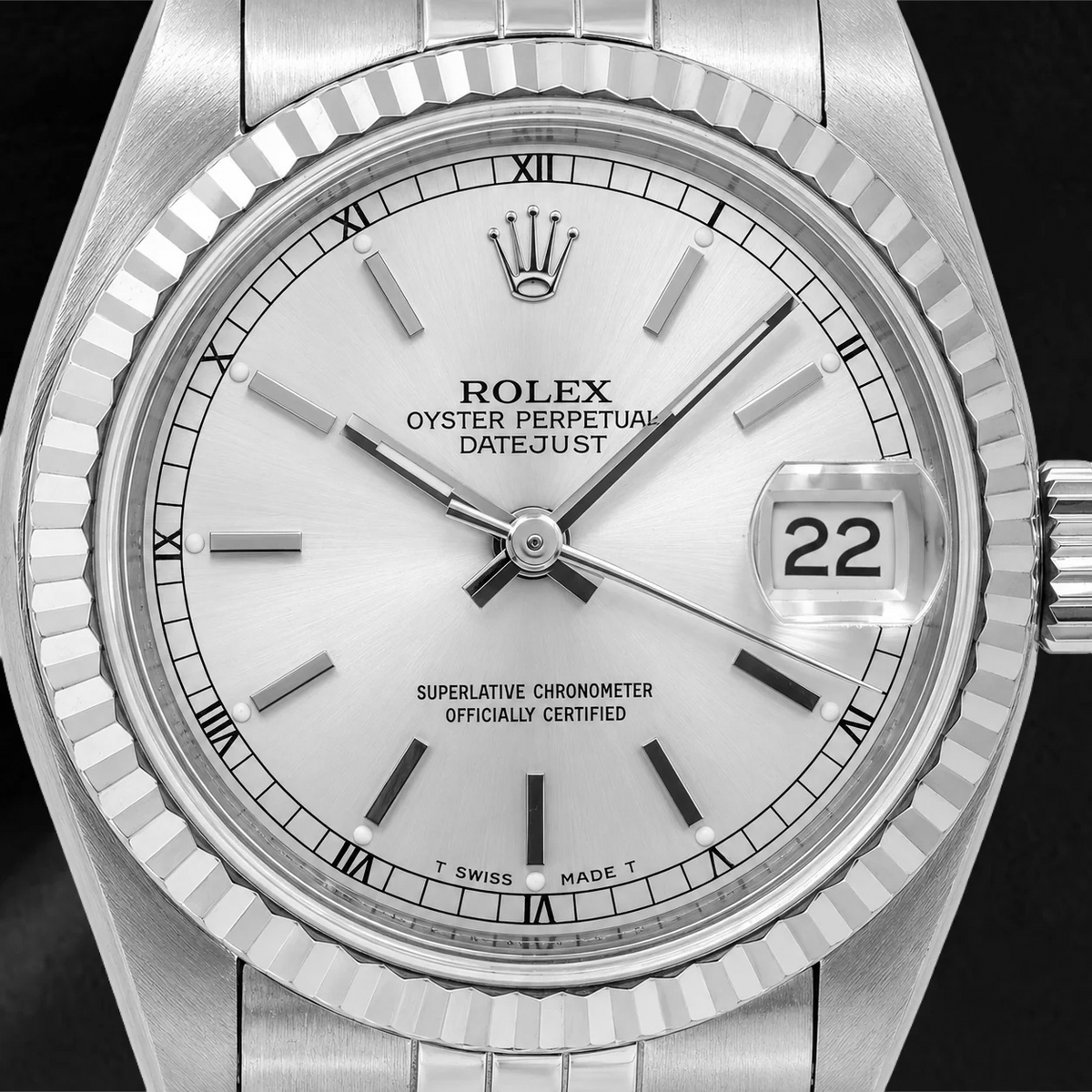 Rolex Datejust 78274 31mm Silver Dial Stainless Steel Jubilee Bracelet Watch