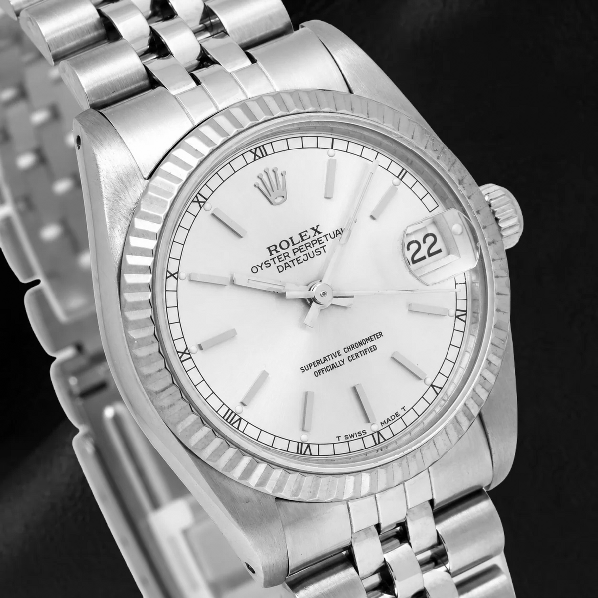 Rolex Datejust 78274 31mm Silver Dial Stainless Steel Jubilee Bracelet Watch