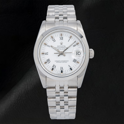 Rolex Datejust 78274 31mm White Roman Dial Smooth Bezel Stainless Steel Jubilee Bracelet
