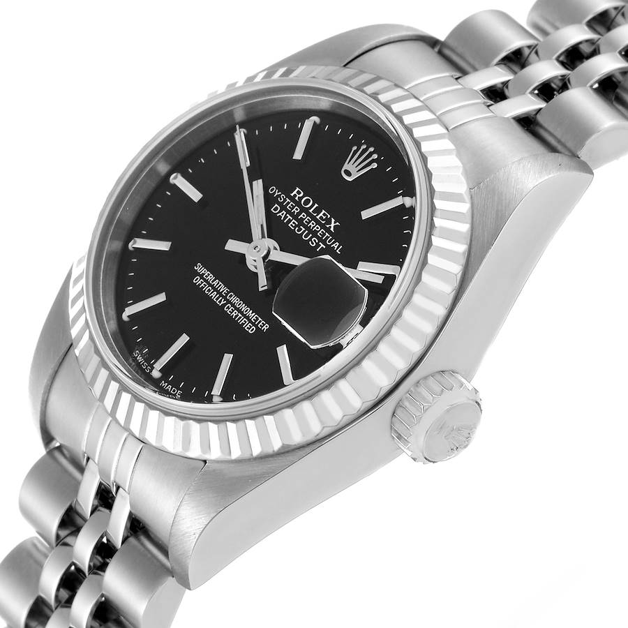 Rolex Datejust Black Stick Dial 26mm Stainless Steel Ladies Watch
