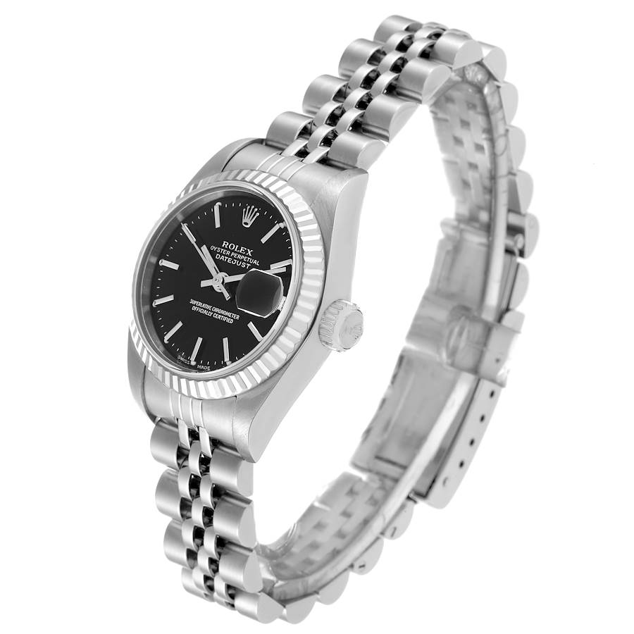 Rolex Datejust Black Stick Dial 26mm Stainless Steel Ladies Watch