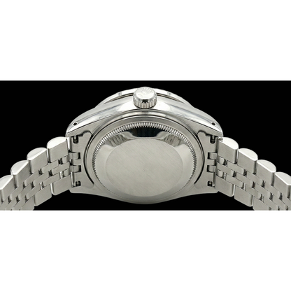 Rolex Datejust Black Stick Dial Lady Watch Ss Jubilee Bracelet
