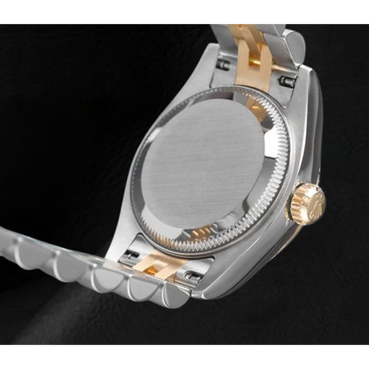 Rolex Datejust Champagne Diamond Dial Hidden Clasp Quick Set 26 mm Two Tone Watch