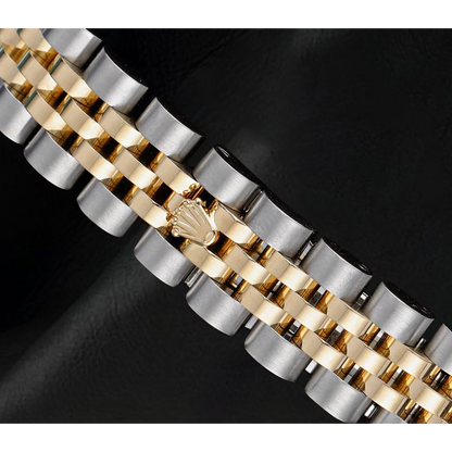 Rolex Datejust Champagne Diamond Dial Hidden Clasp Quick Set 26 mm Two Tone Watch