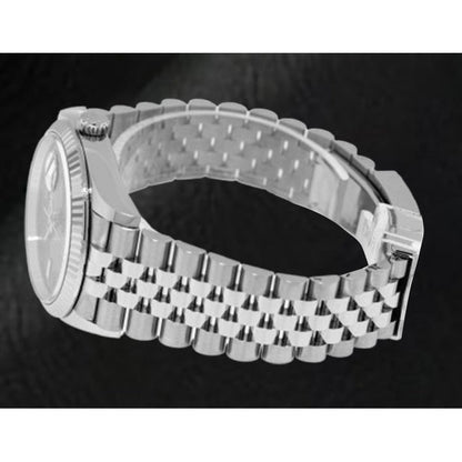 Rolex Datejust Grey Wimbledon Roman Dial 36 mm Stainelss Steel Watch