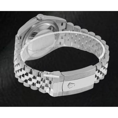 Rolex Datejust Grey Wimbledon Roman Dial 36 mm Stainelss Steel Watch