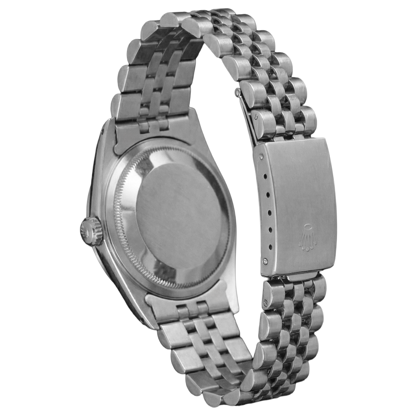 Rolex Datejust Ladies Watch Black Dial Bezel Ss Jubilee Bracelet