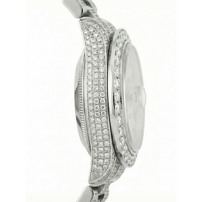Rolex Datejust Ladies Watch Fully Diamond Bracelet 12 Carats