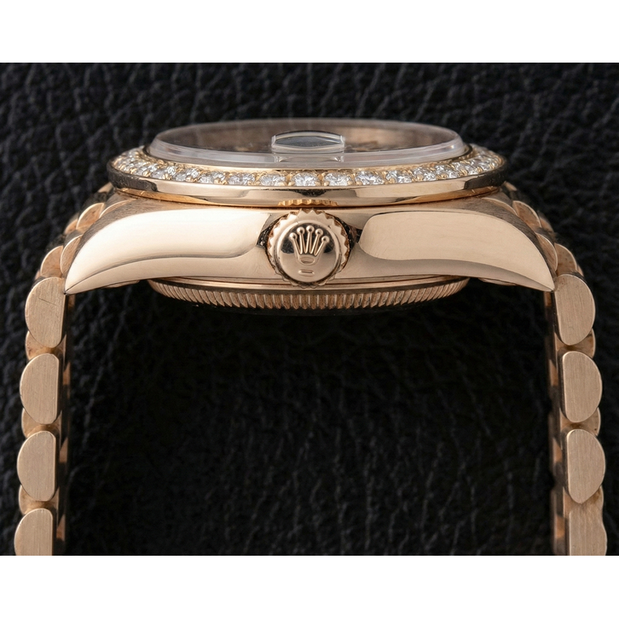 Rolex Datejust Ladies Watch Mother Of Pearl String Diamond Dial Yg