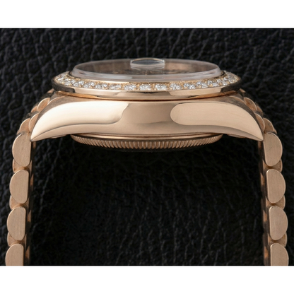 Rolex Datejust Ladies Watch Mother Of Pearl String Diamond Dial Yg