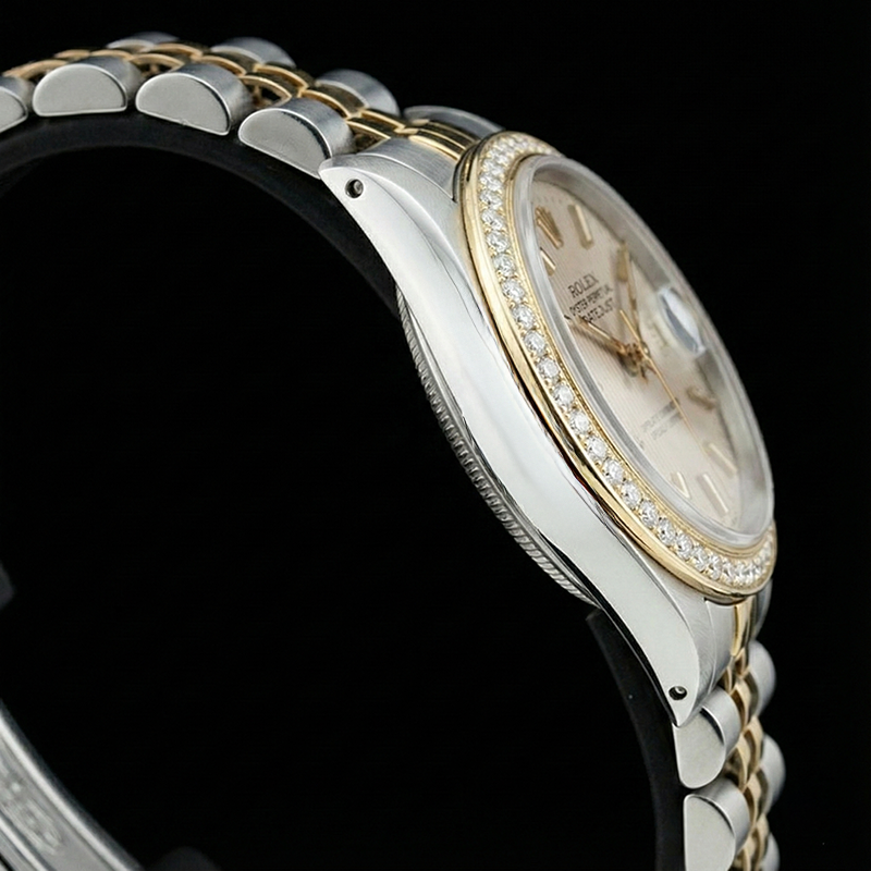 Rolex Datejust Ladies Watch Ss & Yellow Bracelet Champange Stick