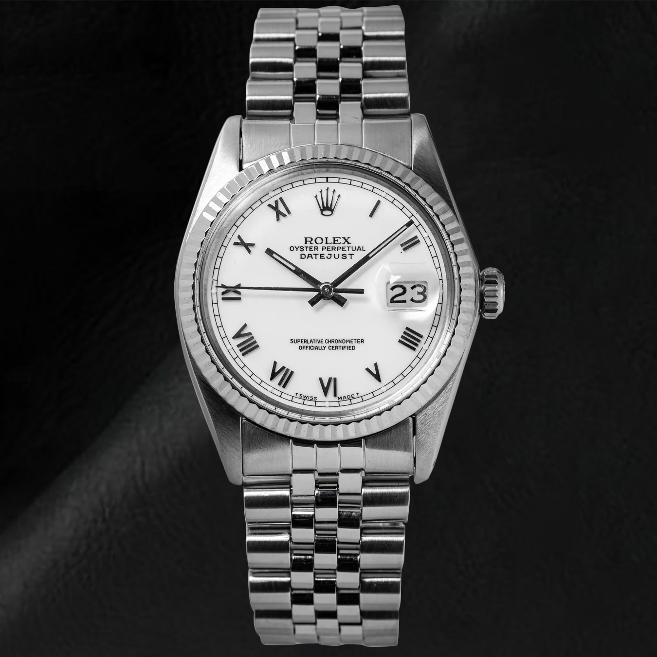 
Rolex Datejust Midsize Watch White Roman Dial Stainless Steel