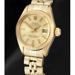 Rolex Datejust President Style 26 mm Yellow Gold Ladies Watch