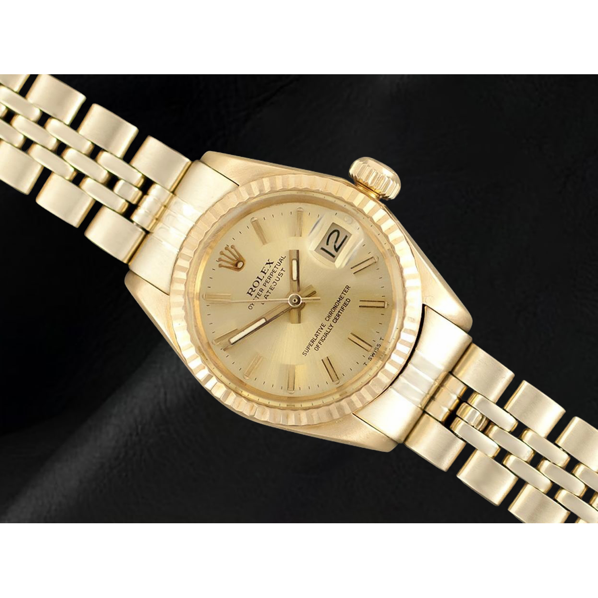Rolex Datejust President Style 26 mm Yellow Gold Ladies Watch