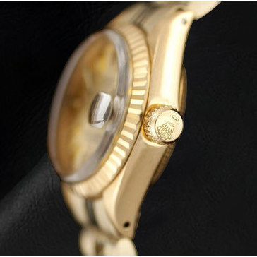 Rolex Datejust President Style 26 mm Yellow Gold Ladies Watch