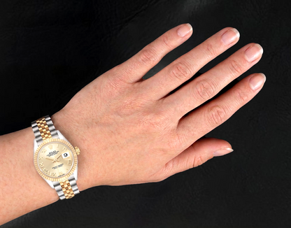 Rolex Datejust Roman Dial 28 mm Ladies Two Tone 279173 Watch