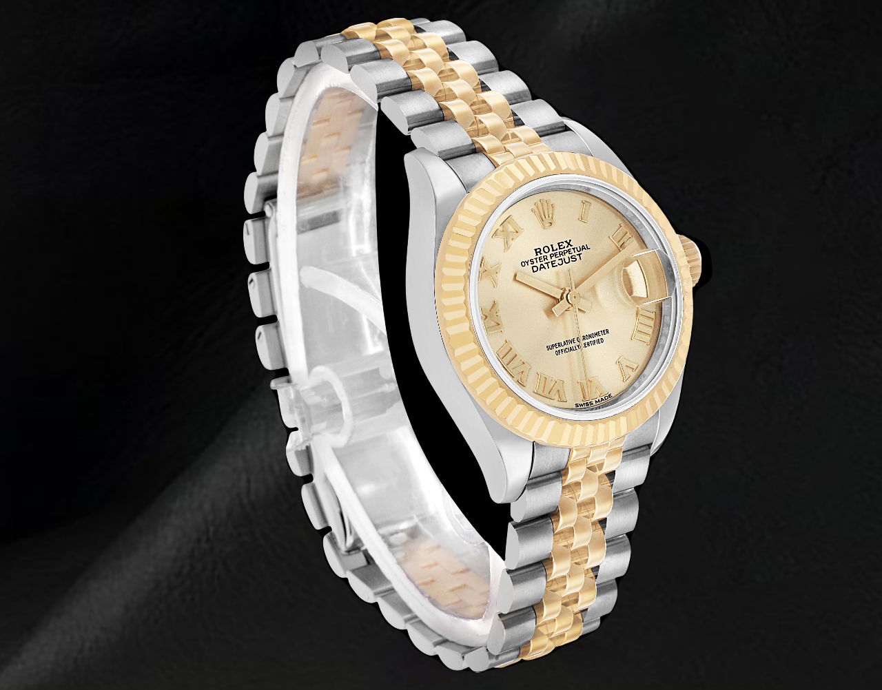 Rolex Datejust Roman Dial 28 mm Ladies Two Tone 279173 Watch