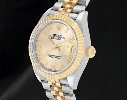 Rolex Datejust Roman Dial 28 mm Ladies Two Tone 279173 Watch