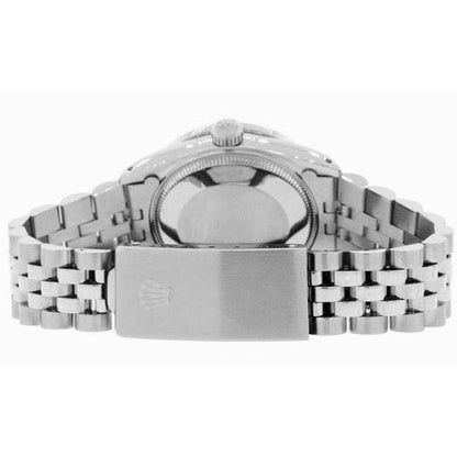 Rolex Datejust Salmon Diamond Dial Bezel 31mm Stainless Steel Watch