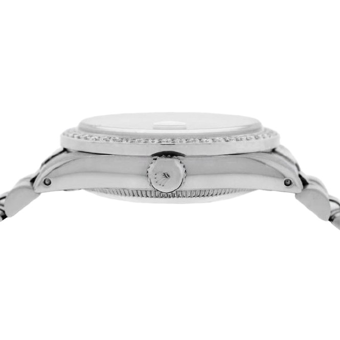 Rolex Datejust Salmon Diamond Dial Bezel 31mm Stainless Steel Watch