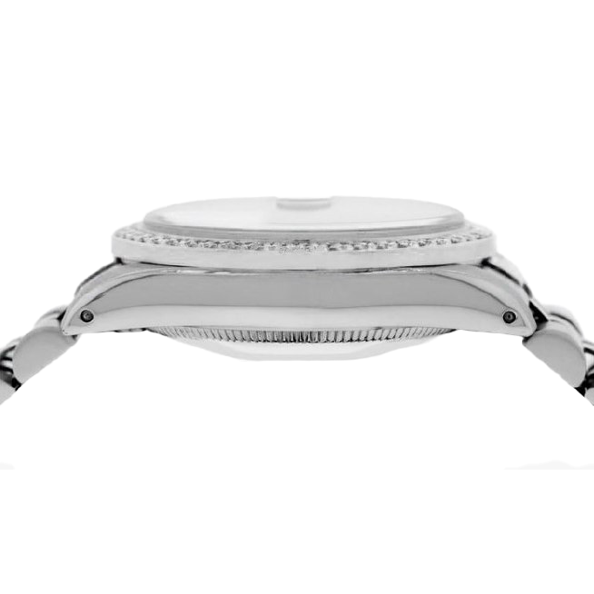 Rolex Datejust Salmon Diamond Dial Bezel 31mm Stainless Steel Watch