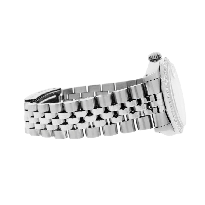 Rolex Datejust Salmon Diamond Dial Bezel 31mm Stainless Steel Watch