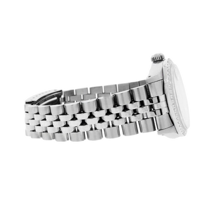 Rolex Datejust Salmon Diamond Dial Bezel 31mm Stainless Steel Watch