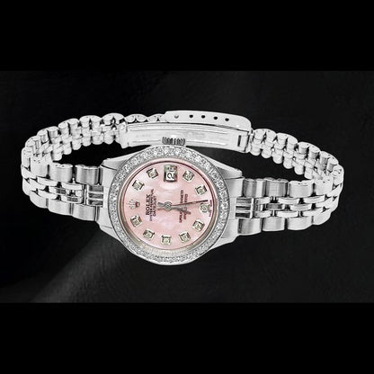 Jubilee Bracelet Pink Mop Diamond Dial Ladies Watch