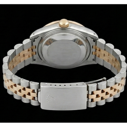 Rolex Datejust Tapestry Diamond Dial Bezel Ladies Watch Ss & Gold