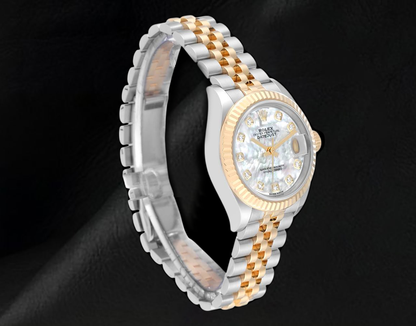 Rolex Datejust Two Tone 28 mm Mother of Pearl Diamond 279173 Ladies Watch
