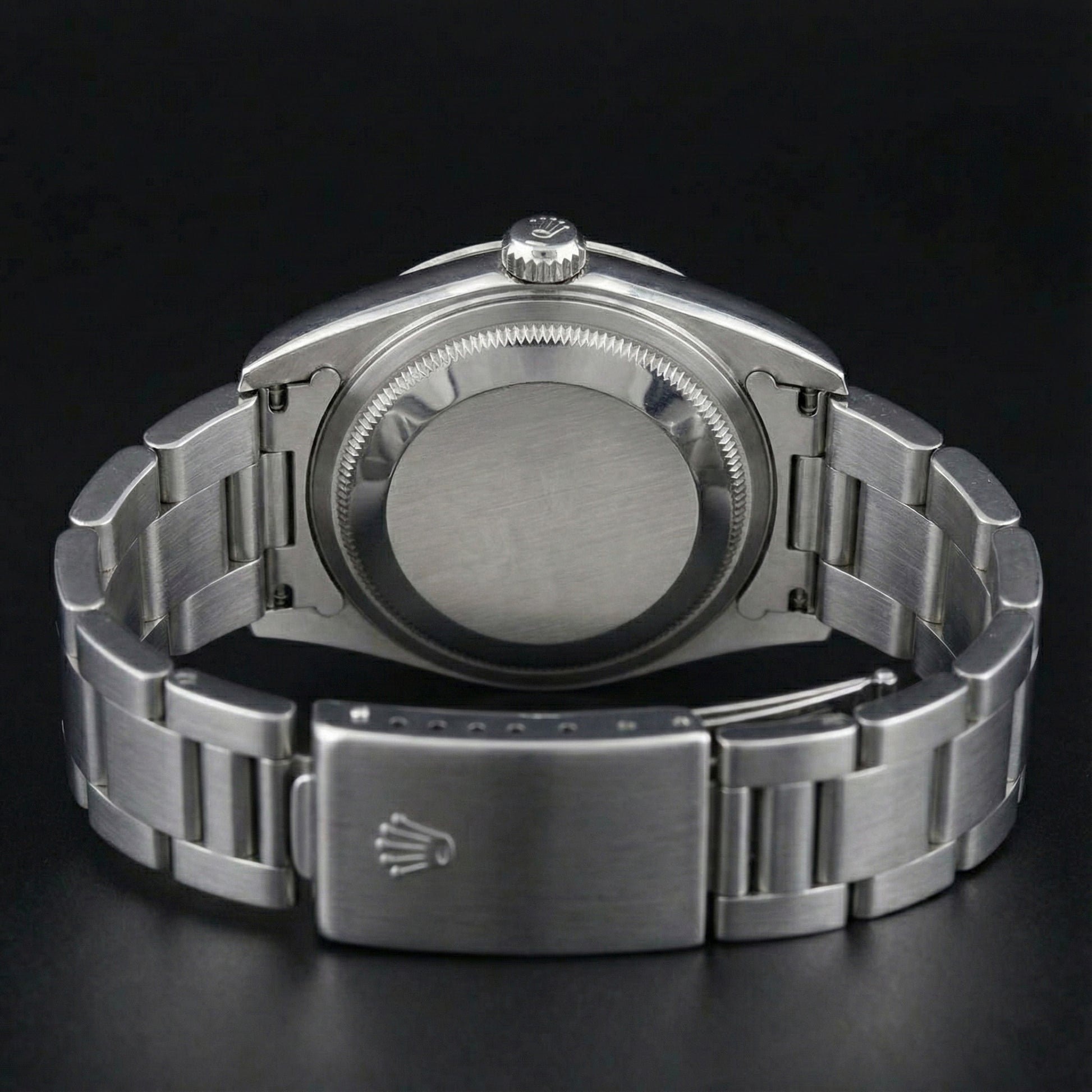 Rolex Datejust Watch Roman Dial Smooth Bezel Stainless Steel Midsize