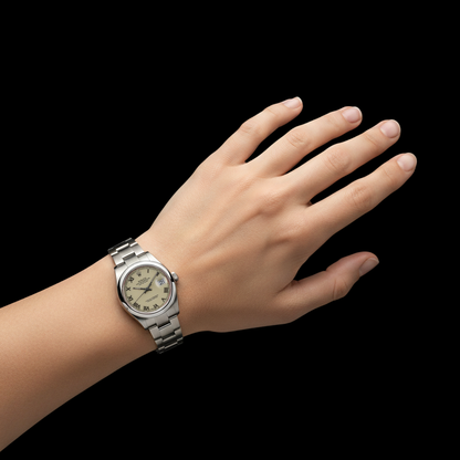 Rolex Datejust Watch Roman Dial Smooth Bezel Stainless Steel Midsize P2