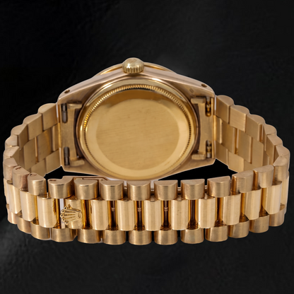 Rolex Day-Date 1803 36mm Champagne Diamond Dial 18K Yellow Gold Watch
