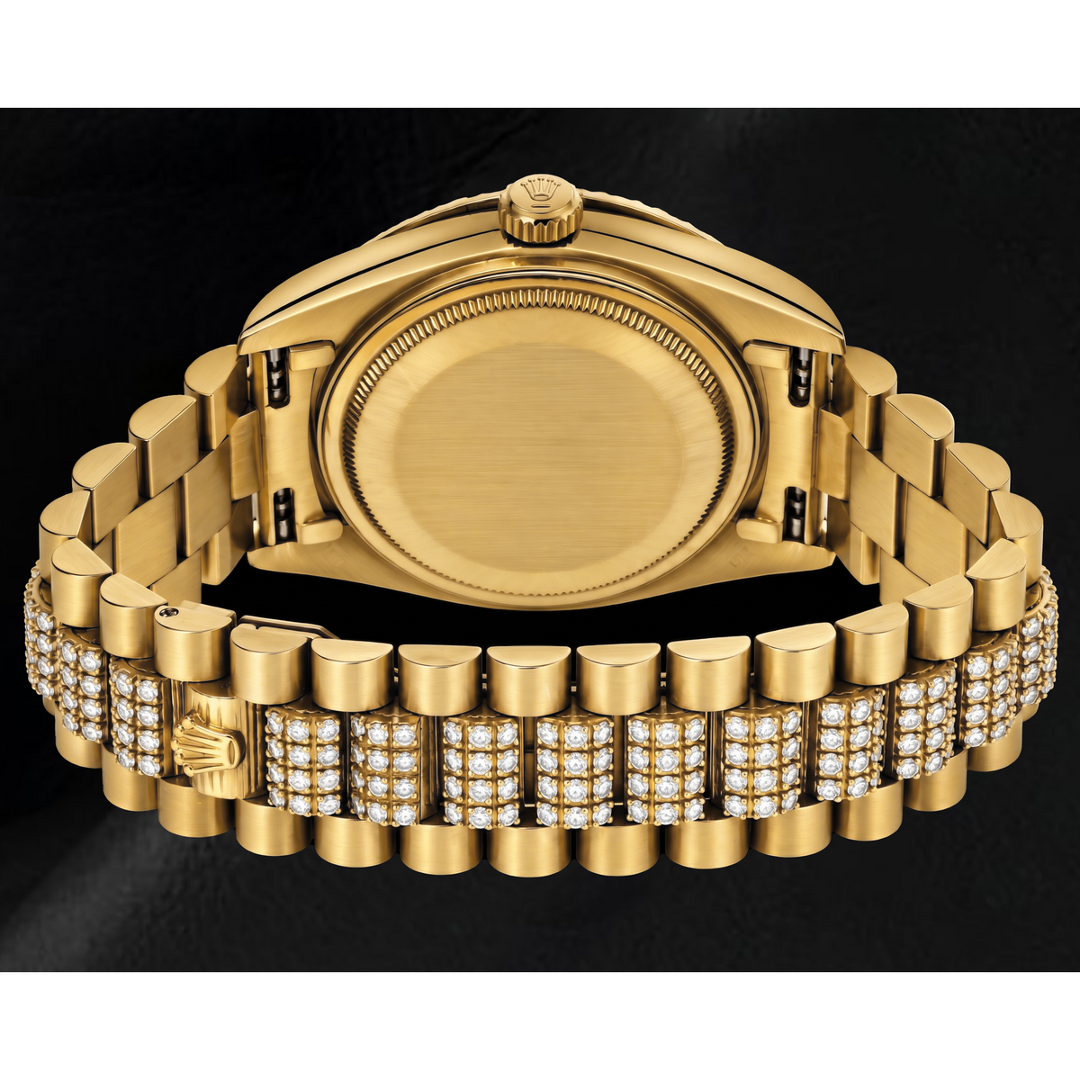 Rolex Day-Date 18078 36mm Champagne Stick Dial Yellow Gold Watch